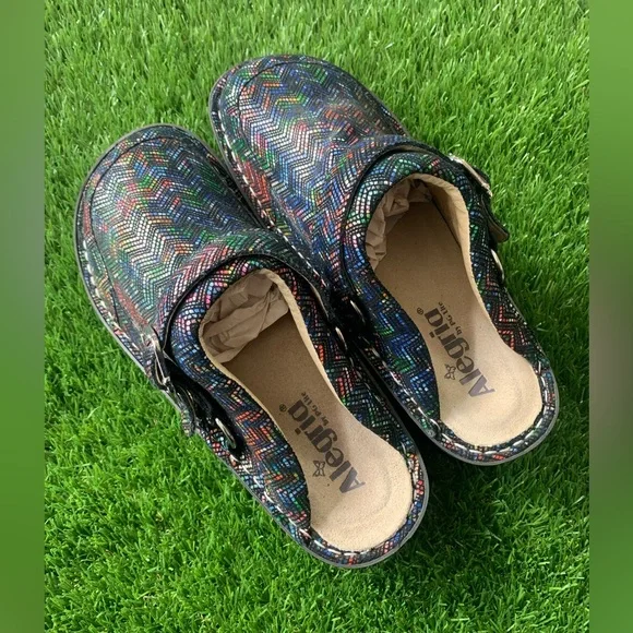 Alegria Seville Ric Rack Rainbow Clog 37 - Picture 6 of 8